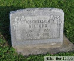 Zoe Creekbaum Belford