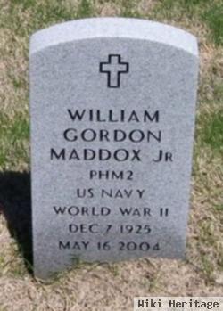 Dr William G Maddox, Jr