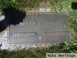 Betty E Steele