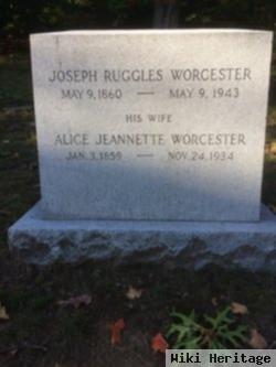 Alice Jeanette Wheeler Worcester