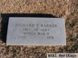 Sgt Richard F Barker