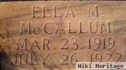 Ella M. Mccallum