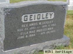 Rev Amos Weaver Geigley