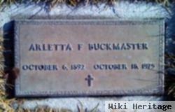 Arletta Florence Nash Buckmaster