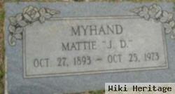 Mattie "j.d." Wallace Myhand