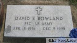 David E Bowland