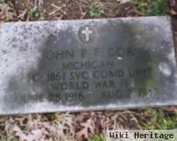 Pfc John P Fedor