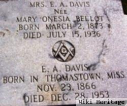 Mary Onesia Bellot Davis