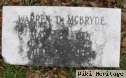 Warren D. Mcbryde