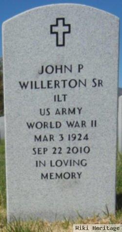 John P Willerton, Sr