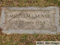 Malcolm L Munsie