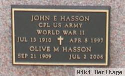 John E Hasson