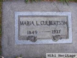 Maria L Culbertson