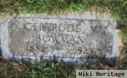 Gertrude M. Bowman